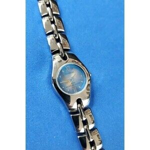 Armitron Now Stainless Steel Blue Gold Tone Face Water Resistant Ladies Watch